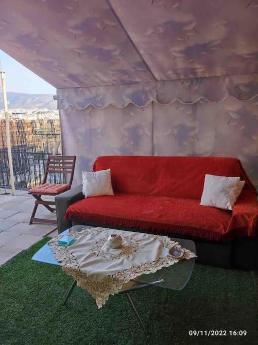 Spacious Private Rooftop Studio, Mountain And Sea View Athene Buitenkant foto